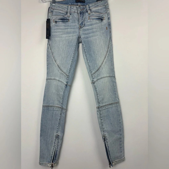 Genetic Denim The Aliya Moto Cigarette Jeans size 24 - Picture 1 of 10